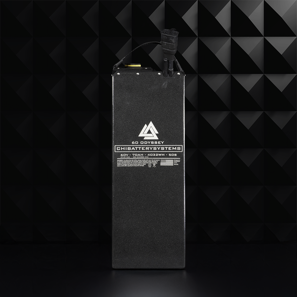 chi♡ro Gladiator 60 Odyssey - 70ah Sur-Ron Battery – ChiBatterySystems