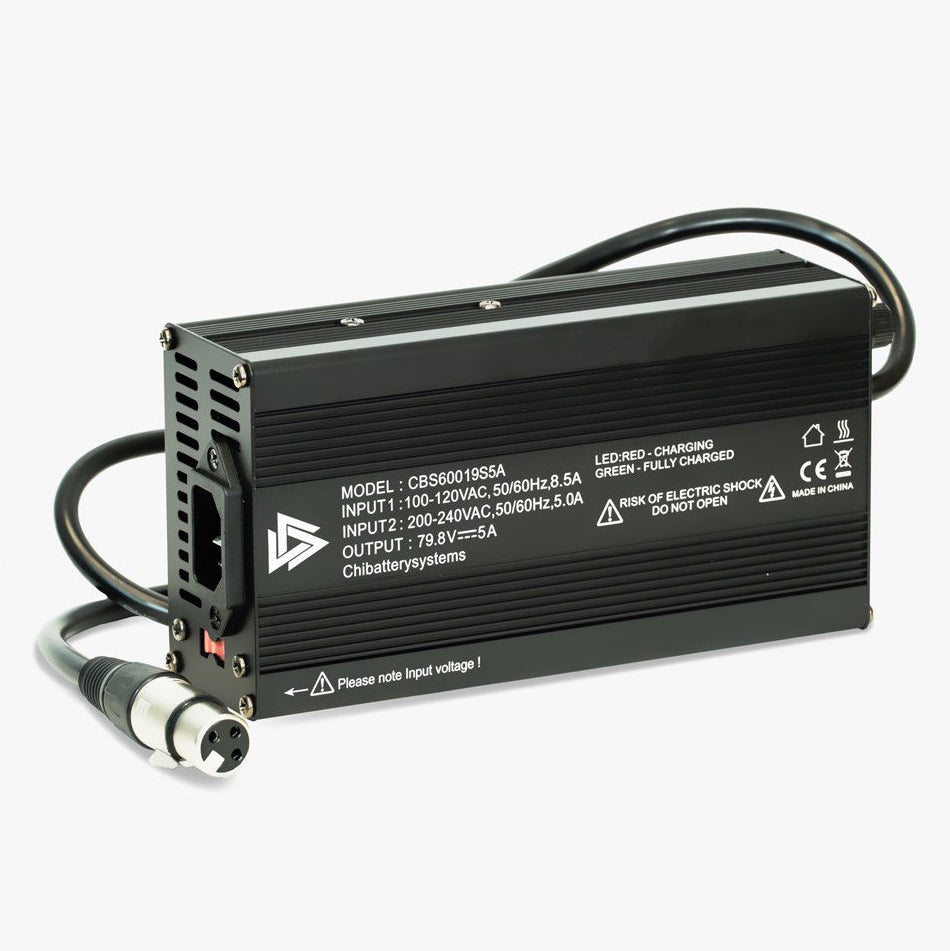 Chi 79.8V 5 Amp Charger for TORque Pack – ChiBatterySystems